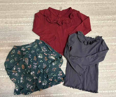 Seller 183 - Girls 5T Longsleeve Shirt Bundle (Set of 3) - GUC