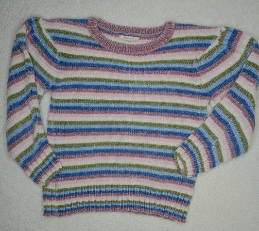 #31 Girls' Striped Sweater, Size 5/6 (Runs like a 6)