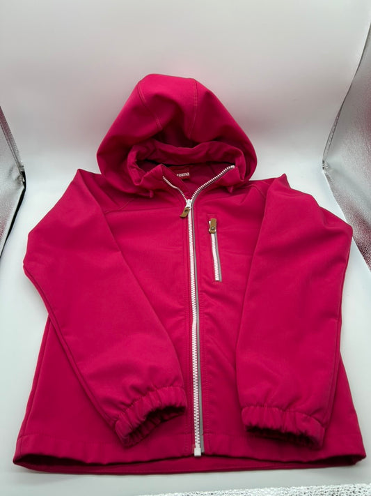 Seller #76 - Reima Softshell Removable Hood Full Zip Jacket - Pink - Size 10 Youth