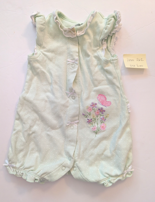 Seller 97, Little Me Pastel Green Bubble, baby size 6mo (item 262)