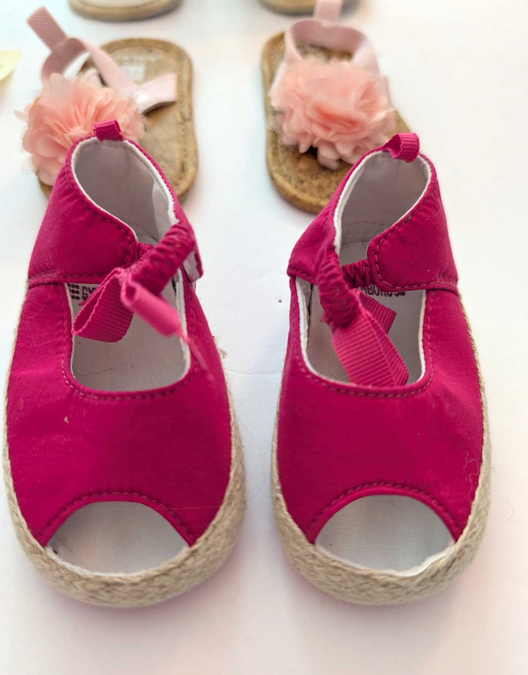 Seller 97, Old Navy Baby Girl Bow Sandals Bundle, baby size 0-6mo (item 267)