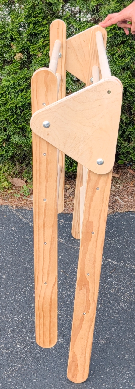 Seller 97, Wood Pikler Triangle w/Climbing Board/Slide NWOT