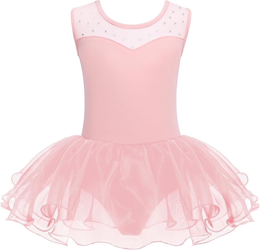 #164 - Zaclotre - Girl's 8/9 Pink Ballet Leotard (VGUC)