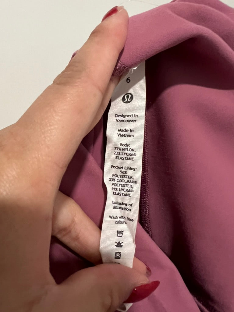 Seller #76 - Lululemon Wunder Train High-Rise Crop 23" Velvet Dust Size 6 Yoga Pilates