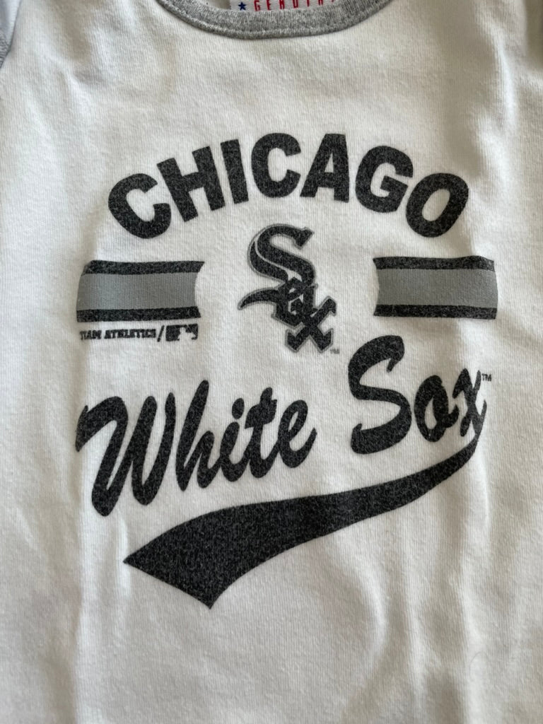 #6 - White Sox Short Sleeved Bodysuit/Onesie - size 0-3 months