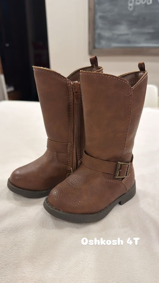 #145 Oshkosh riding boots Size 4T EUC