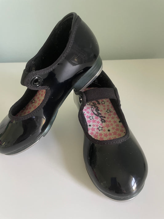 Capezio Tap Shoes Little Girls Size 8 1/2