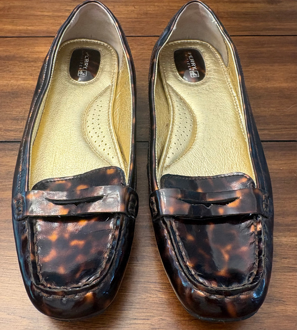#197 Sperry Women's Size 10 Brown Crocodile Loafers