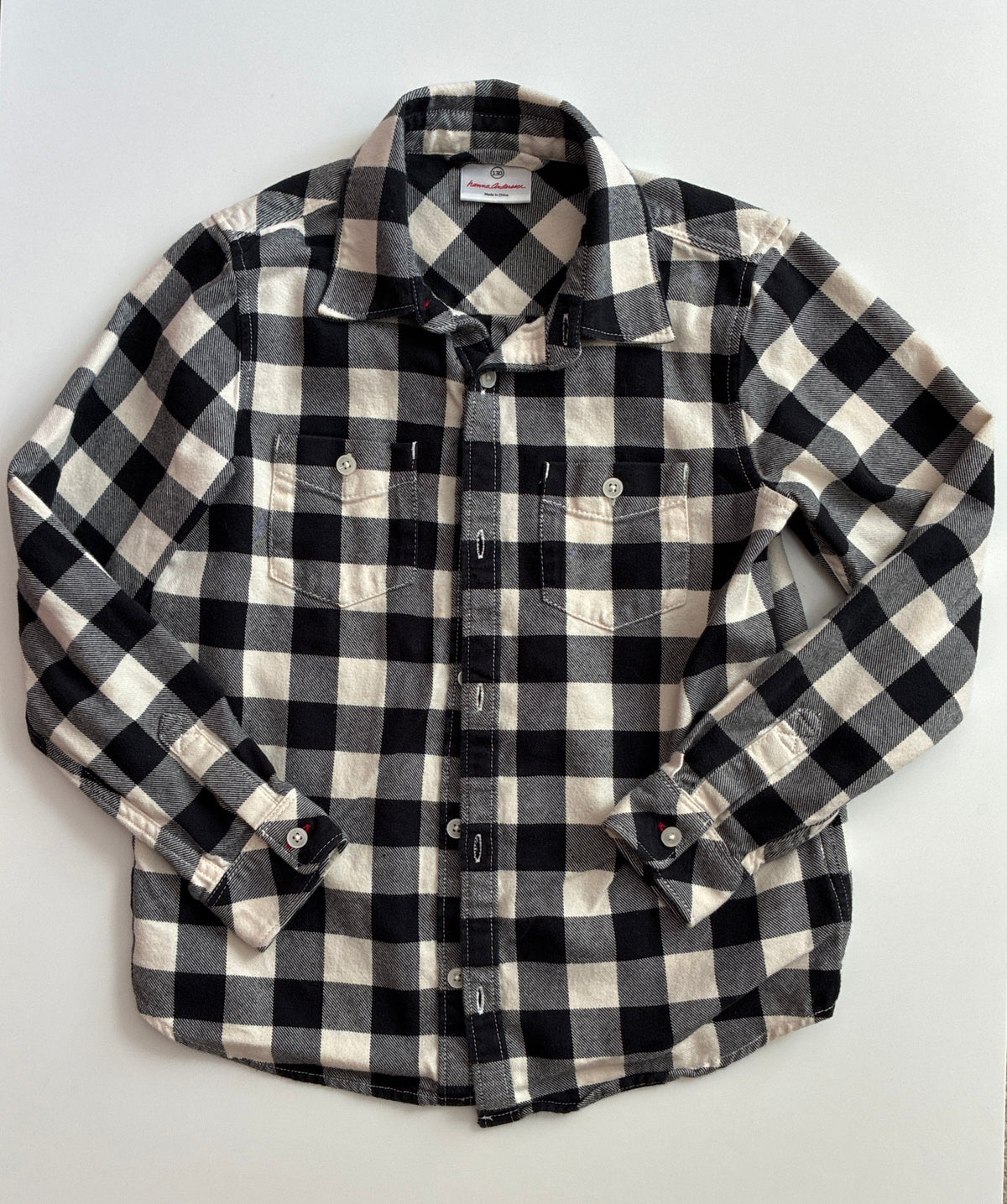Seller 76 Hanna Andersson Flannel Top Size 8 /130