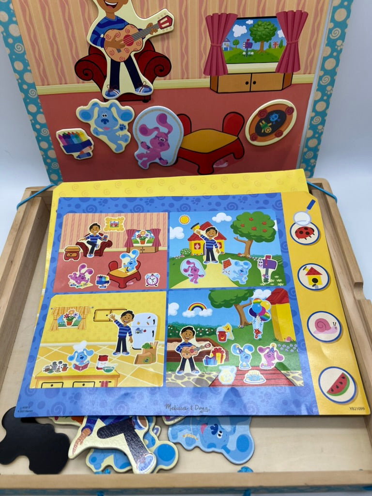 Seller #76 - Melissa Doug Blues Clues Magnetic Wooden Picture Game Carrying Case Magnet