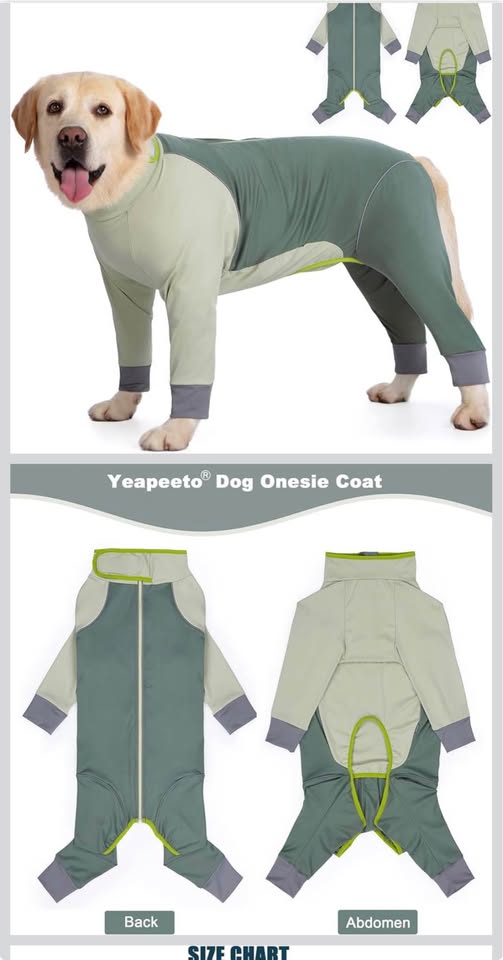 Seller 128 - Water Repellent Dog Jacket for Large Dogs - New!