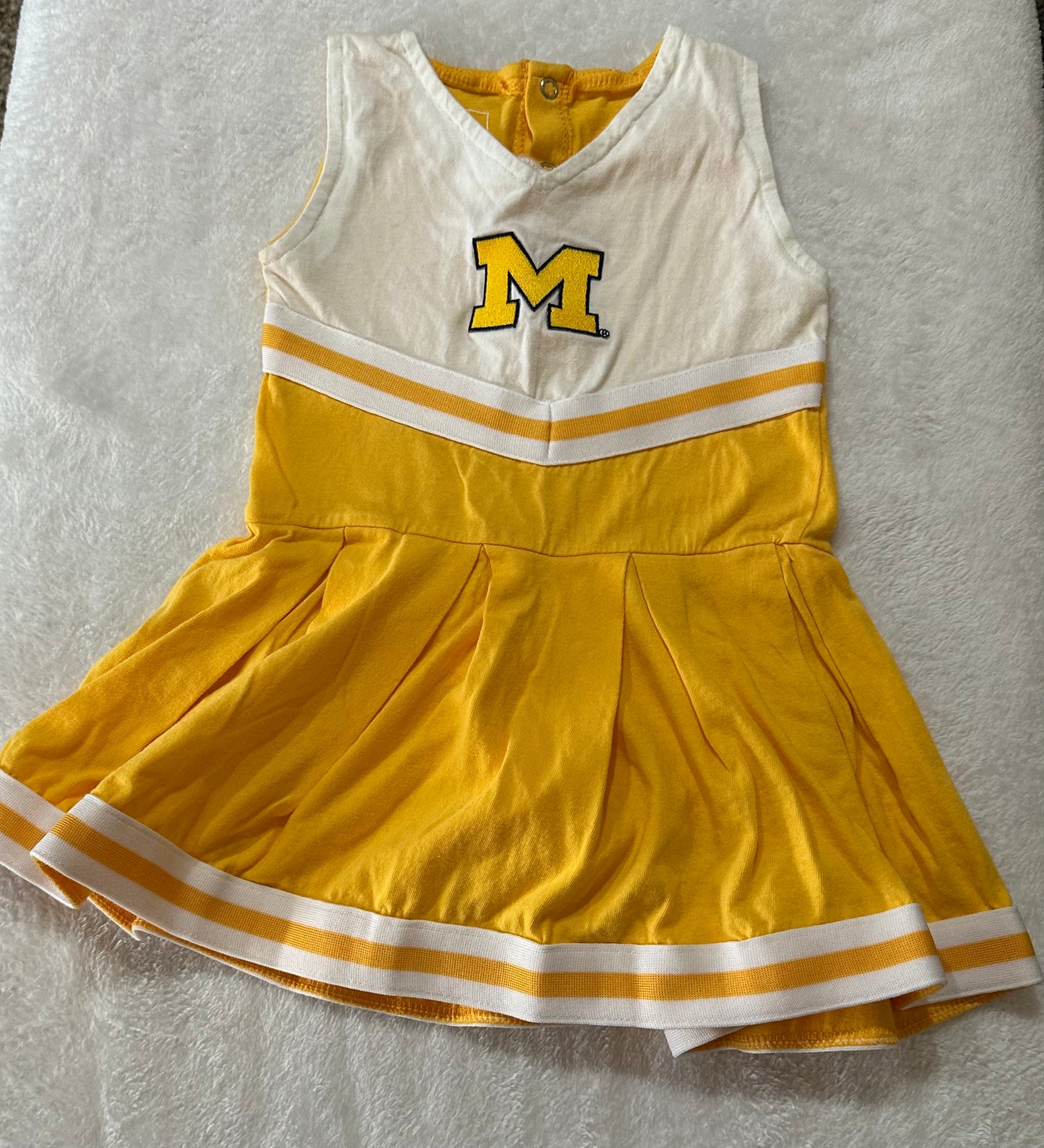 University of Michigan 18 months cheerleader outfit