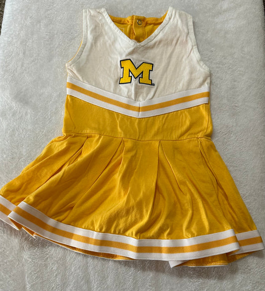 University of Michigan 18 months cheerleader outfit