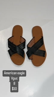 American Eagle size 8 criss cross slip on sandal
