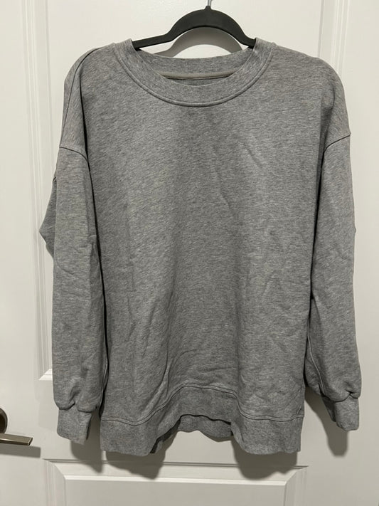 Seller #76 - Lululemon Perfectly Oversized Crew - Heathered Medium Grey - Estimated Size 6