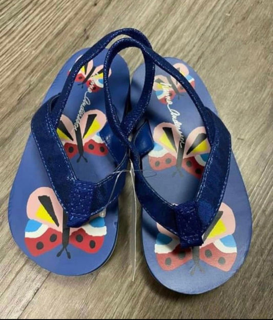 New hanna Andersson Toddler Girl Size 7/8 Sandals Shoes Summer.