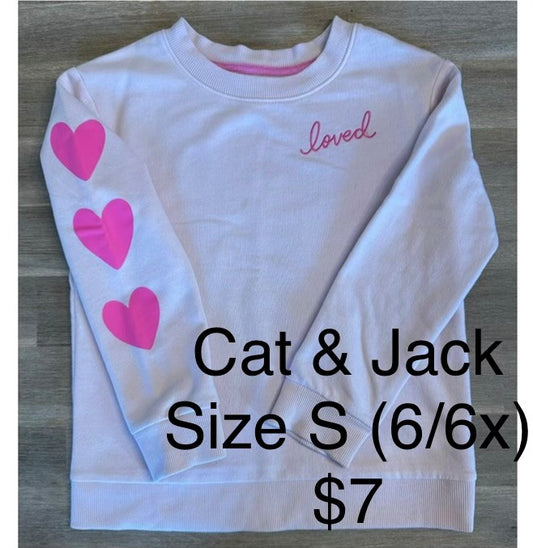 Girls Cat & Jack Sweatshirt Size S (6/6x)
