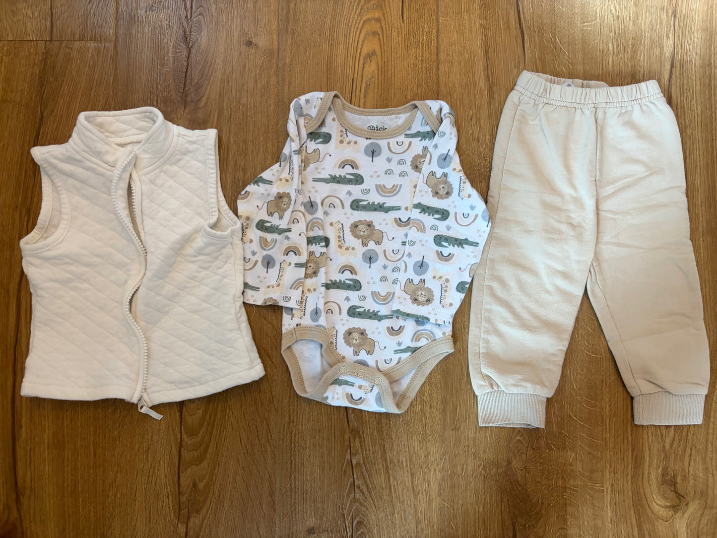 #6 - Chick Pea Boys Outfit with Vest - 12 months