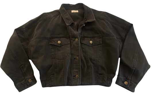 #77 Like New Mono B Jean Jacket, Women’s Large