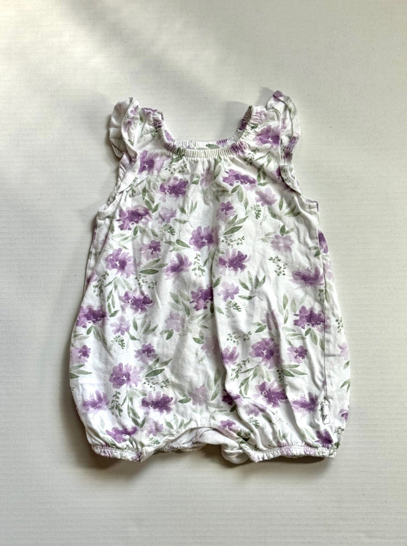 Seller 126 - Burt's Bees Girls 6-9 Month Floral Romper