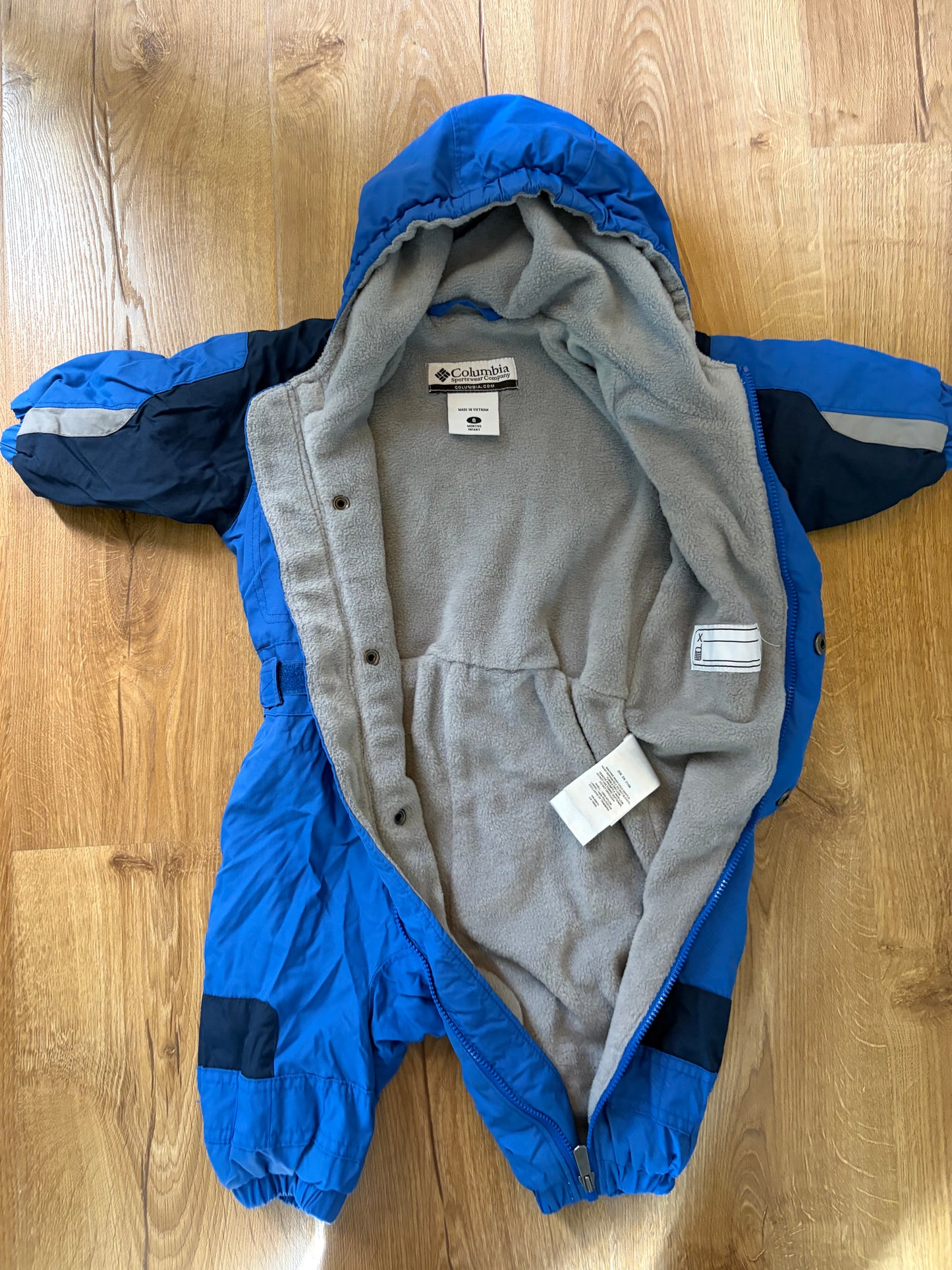 #6 - Columbia Boys Blue Snowsuit - 6 months