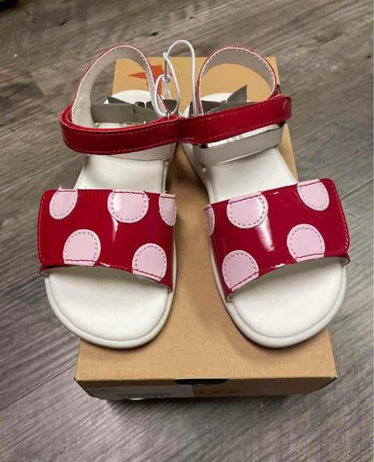 New Toddler Girl Size 9. Naturino Sandal Red Shoes