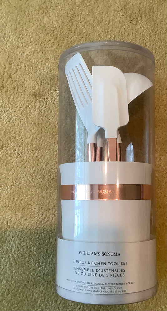 #130 NWT Williams Sonoma Kitchen Tool Set with Container