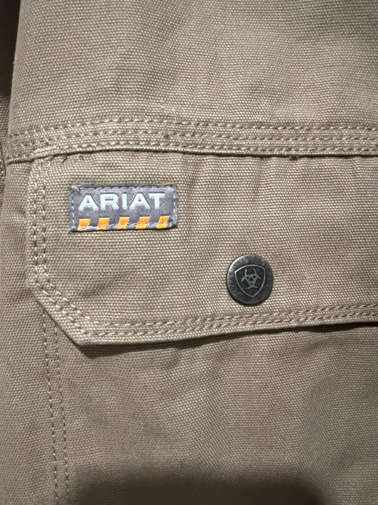 Seller #76 - Ariat Women's Rebar Canvas Long Sleeve Snap Shirt Jacket NWT - Insulated - 2XL