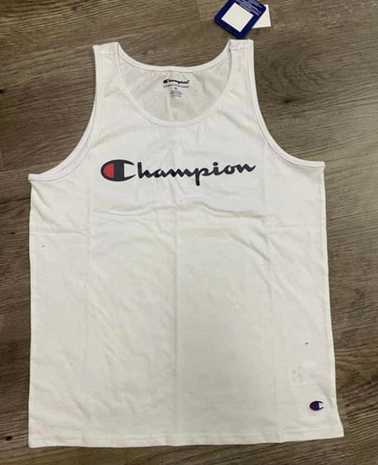 New boy XL champions muscle tee white