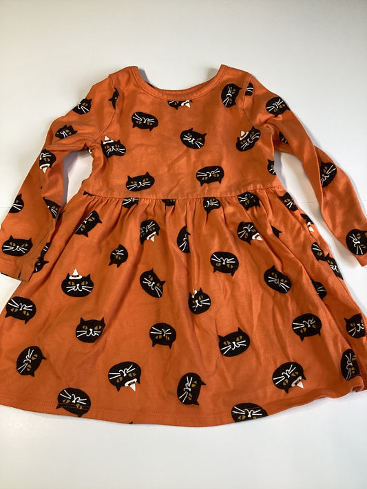 #129 4T cat & Jack cat Halloween dress