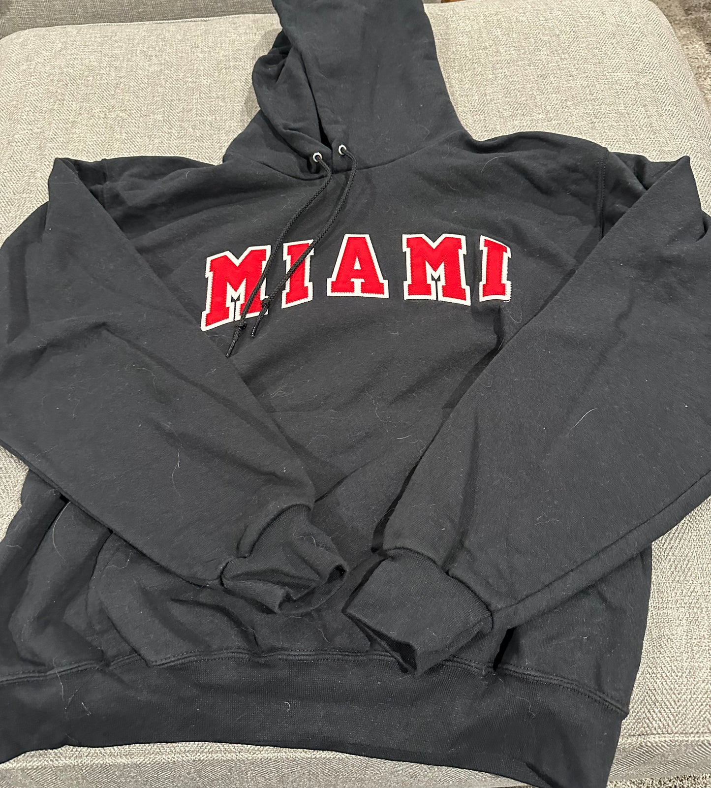 #75B Unisex adult M Miami University hooded sweatshirt