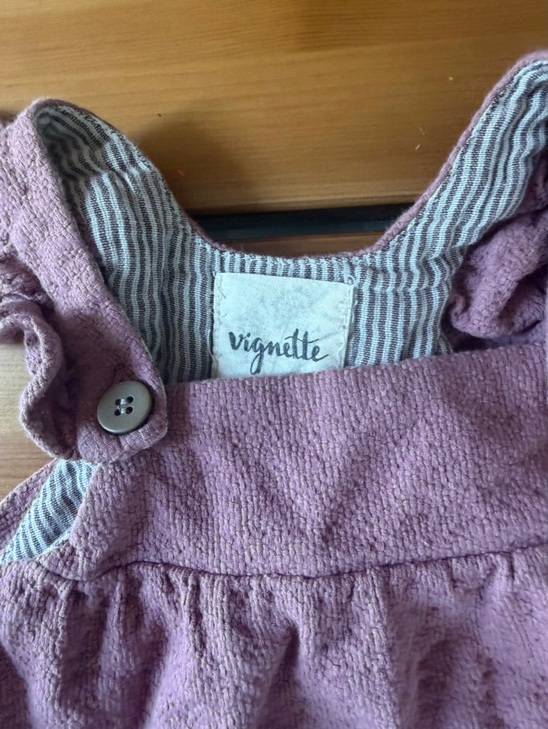 Seller #94 Baby Girl 3-6M Boutique Purple Jumper with Carters shirt