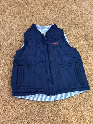 #86A boys 0-6mo baby gap puffer vest