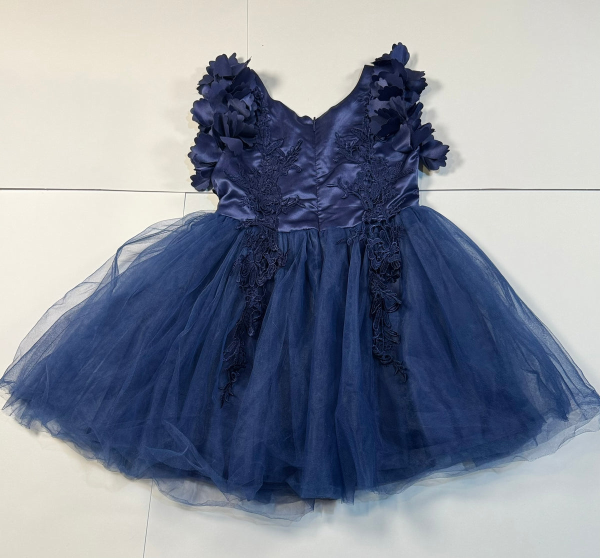 #141 Girls 4/5T (Tag 8/110) Faux Trish Scully Tulle Dress