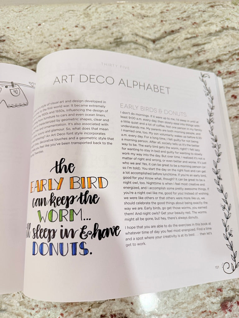 (#25) BOOK | Hand lettering for RELAXATION | EUC | 45227