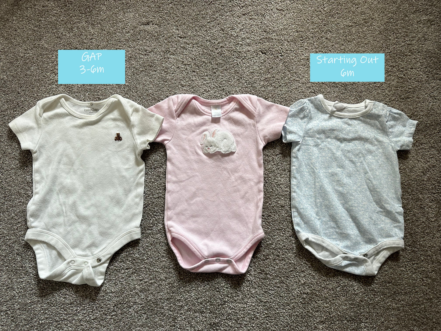 3 Marthas | bodysuit | girl | pink | 6 months