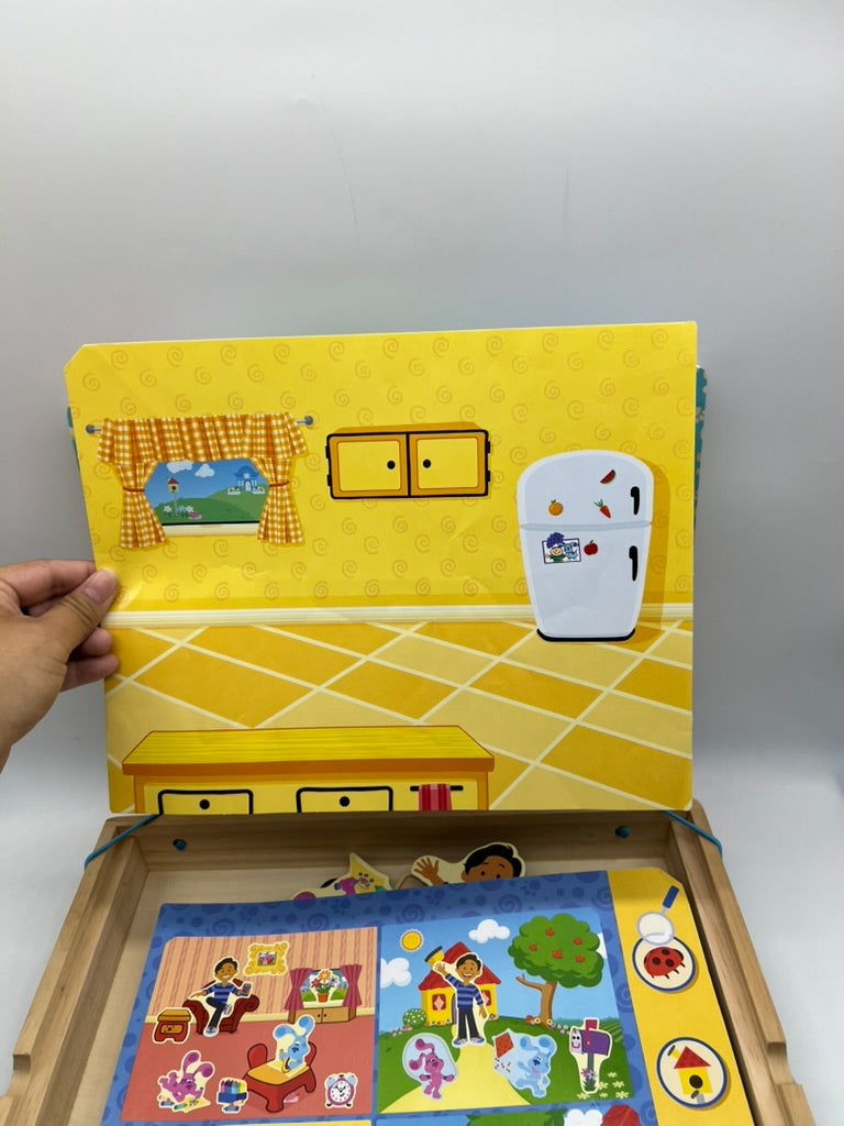 Seller #76 - Melissa Doug Blues Clues Magnetic Wooden Picture Game Carrying Case Magnet