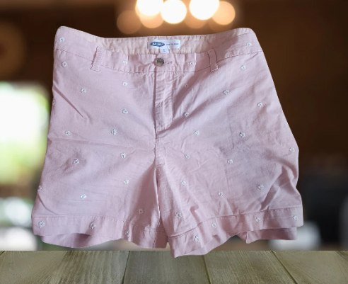 Old Navy Pink with Daisies Every Day Shorts Women's Size 22
