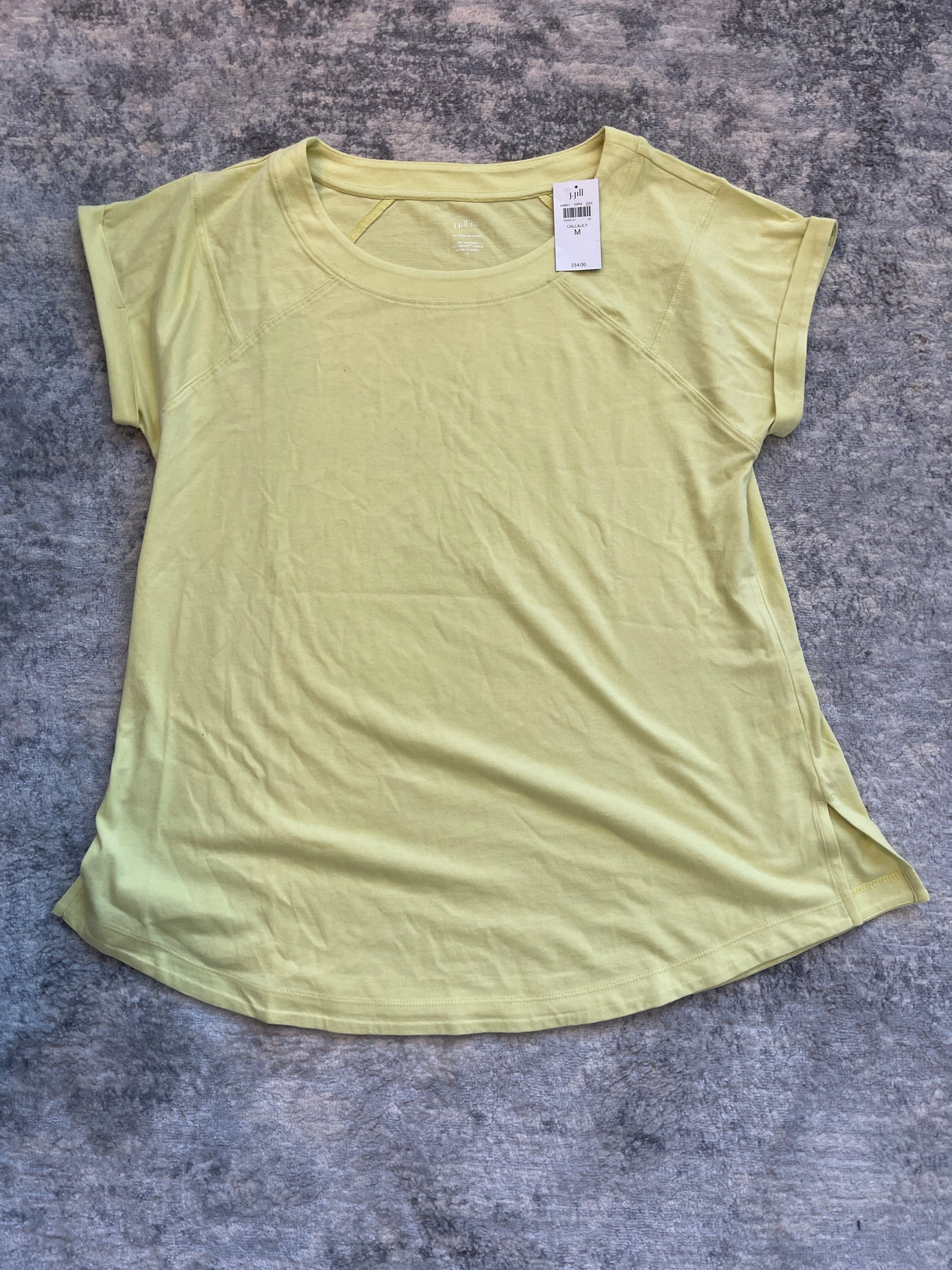 J. Jill Women’s Yellow Short-Sleeved Top Size M (fits more like an L) - PPU Montgomery