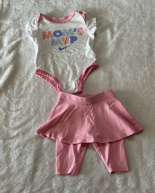 Girls Nike 3 months pink outfit