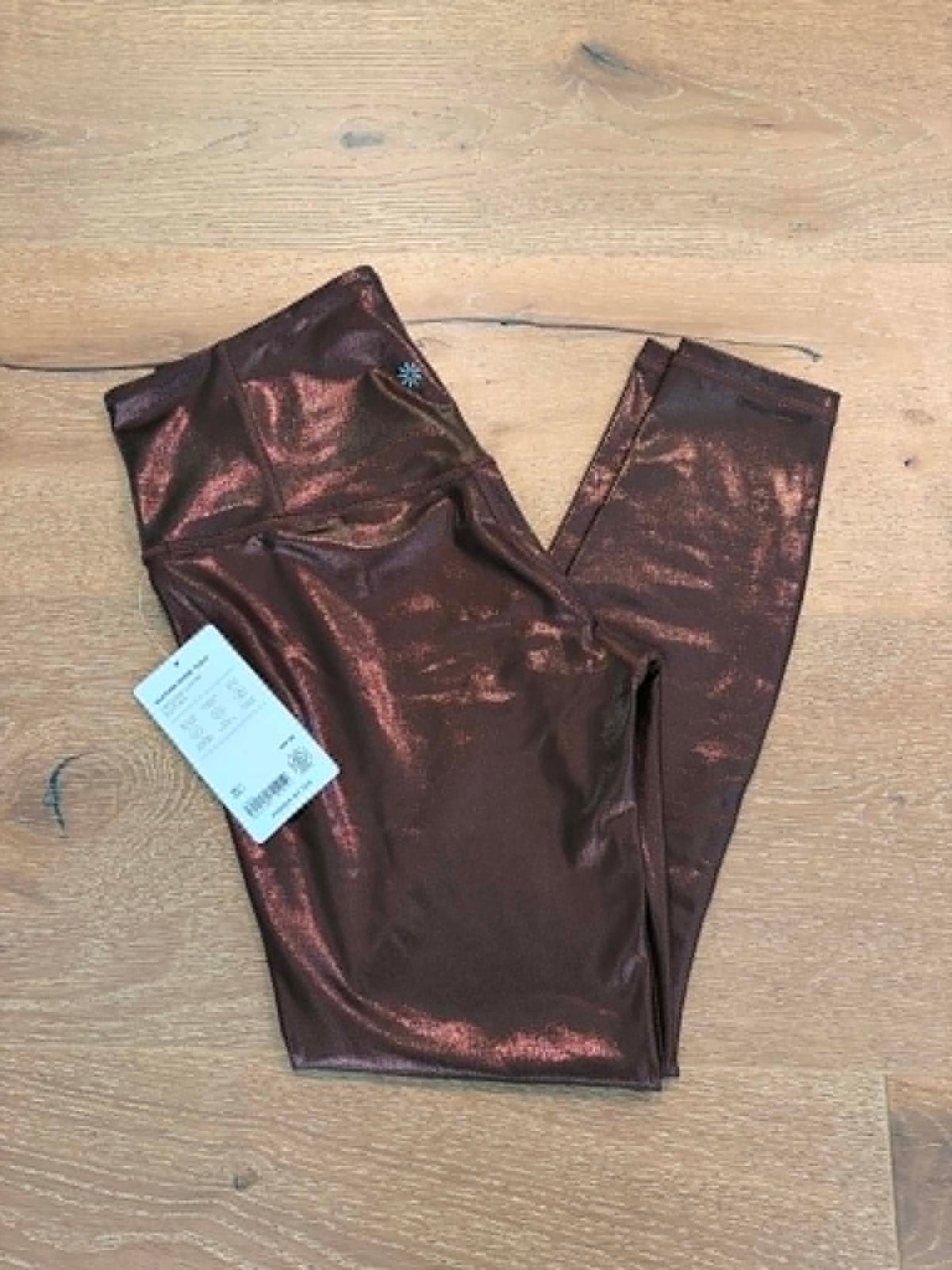 Seller #193 NWT Athleta Women's Size Medium Lustre Shine Brown Elation Leggings (Retailed for $99 + Tax)