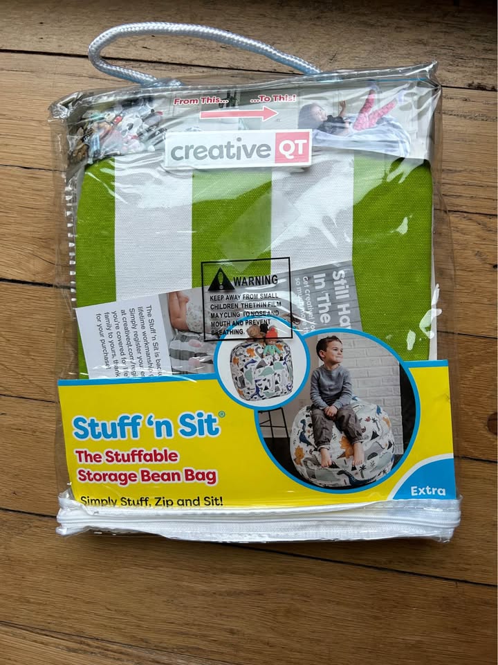Seller 128 - Stuff N Sit Stuffed Animal Storage Bean Bag Cover - New!