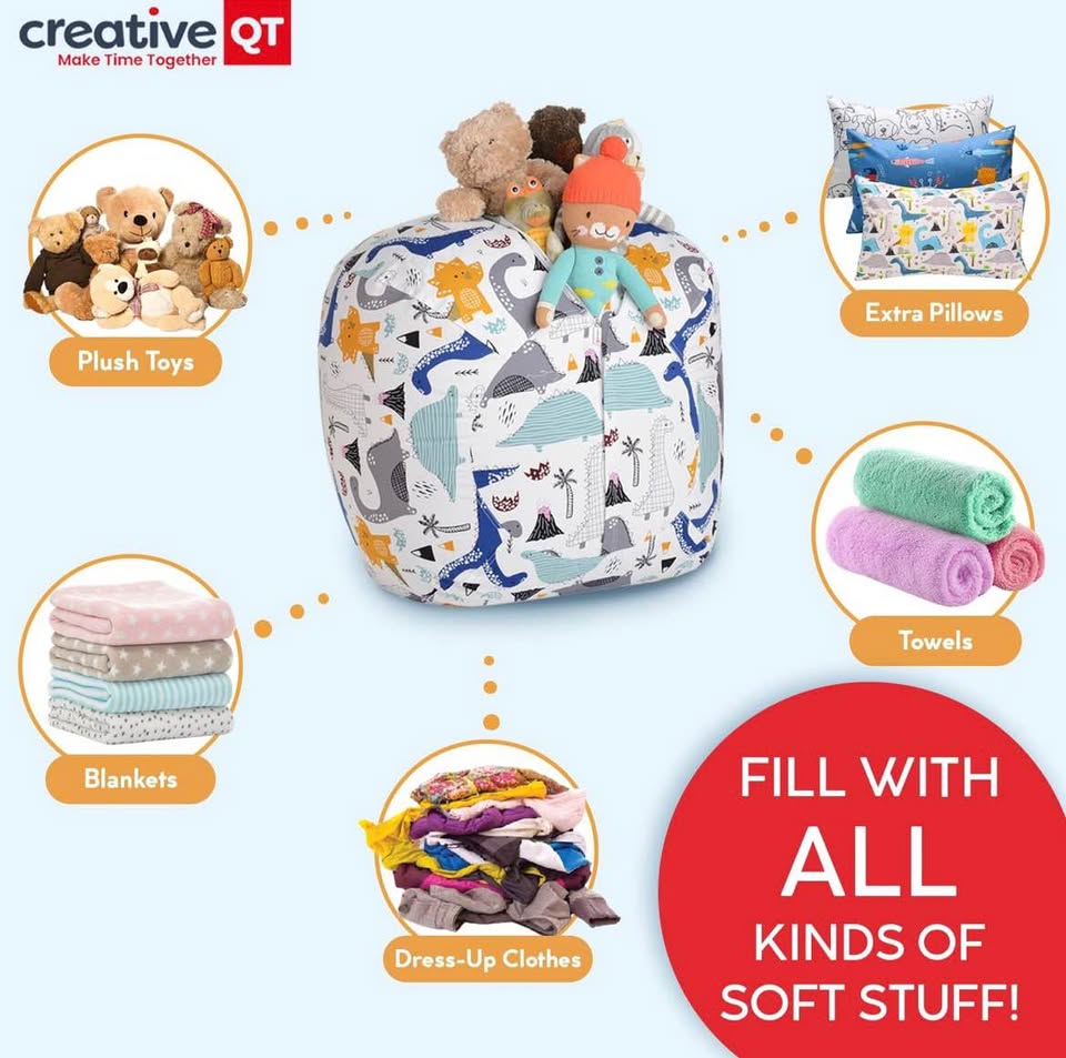Seller 128 - Stuff N Sit Stuffed Animal Storage Bean Bag Cover - New!