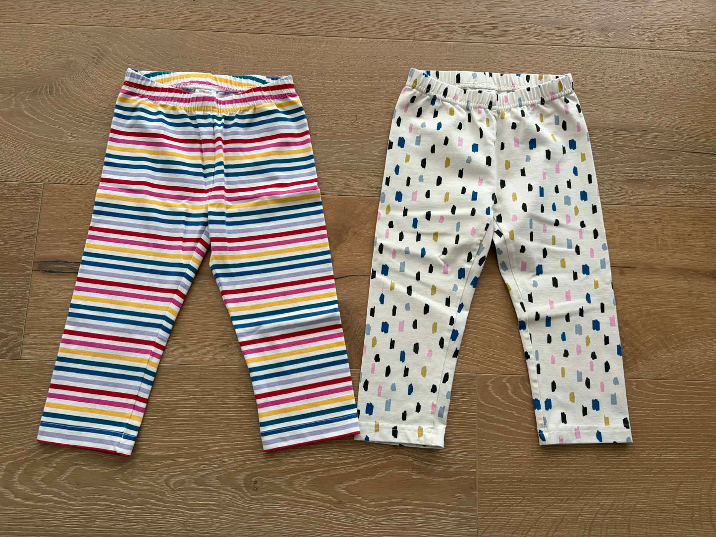 #196 REDUCED Hanna Andersson Girls Size 6/7 Colorful Capri Leggings Bundle