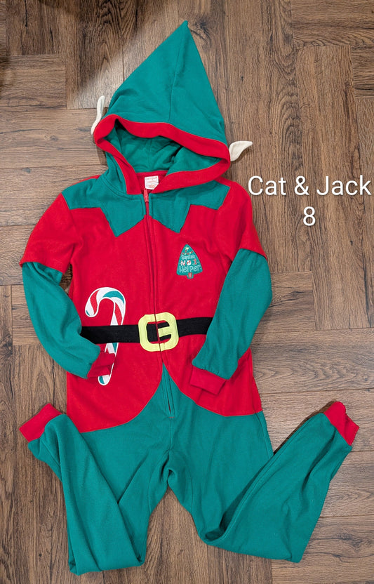 #3 Cat & Jack elf onesie, size 8