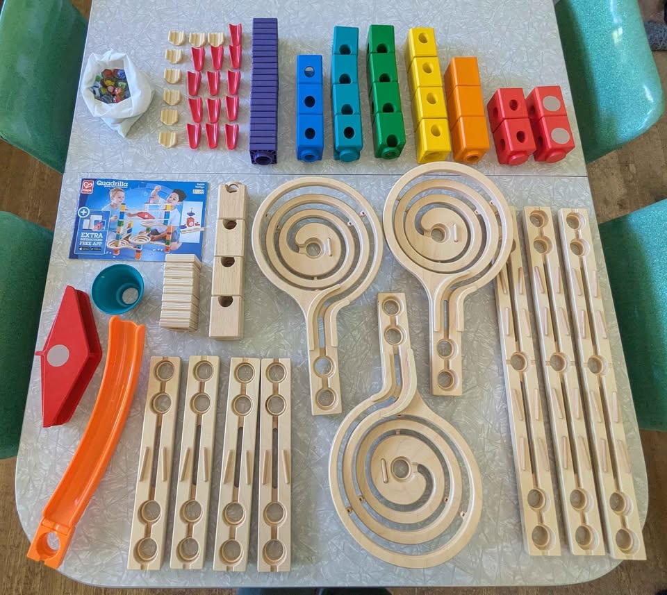 #61 Hape Wooden Marble Run - Quadrilla & Skatepark Sets