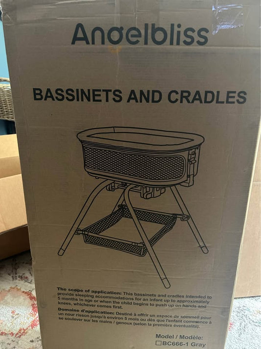 Seller 128 - Angelbliss Pink Bassinet with Portable Nest - New in Box!