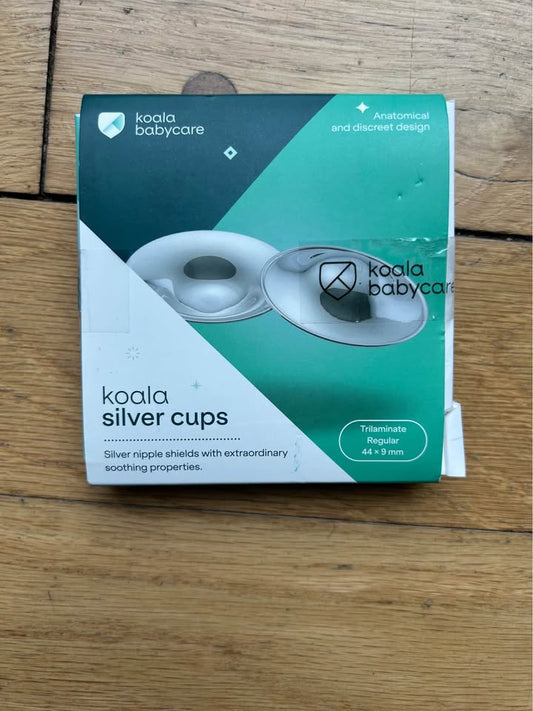 Seller 128 - Koala Silver Cups for Nursing - New in Box