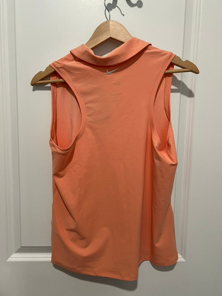 Seller #76 - Nike Women's Dri-FIT Victory Sleeveless Golf Polo Apricot Agate Medium NWT $55