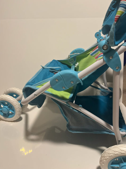 #121 American Girl Doll bitty baby double stroller, EUC